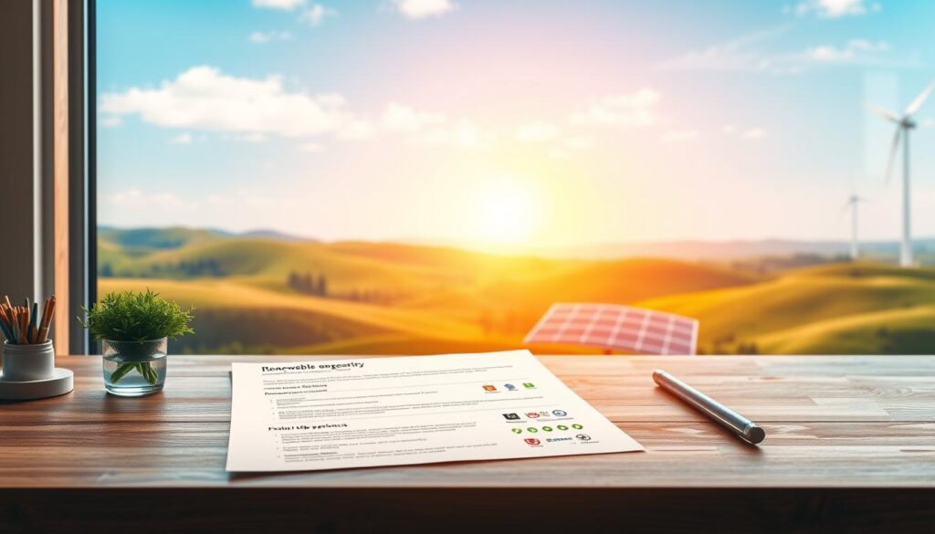 renewable energy resume