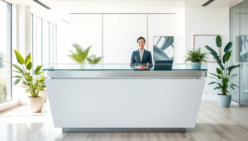 modern receptionist role