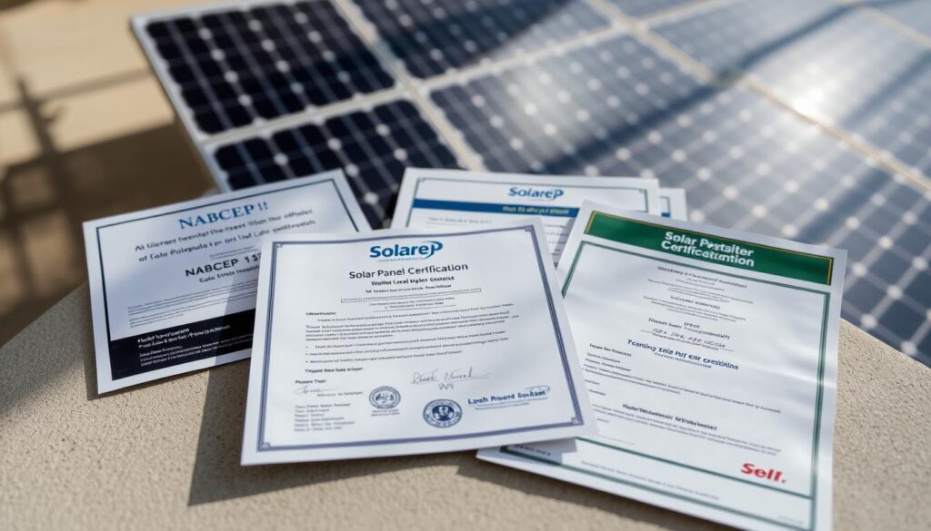 solar panel installer certifications